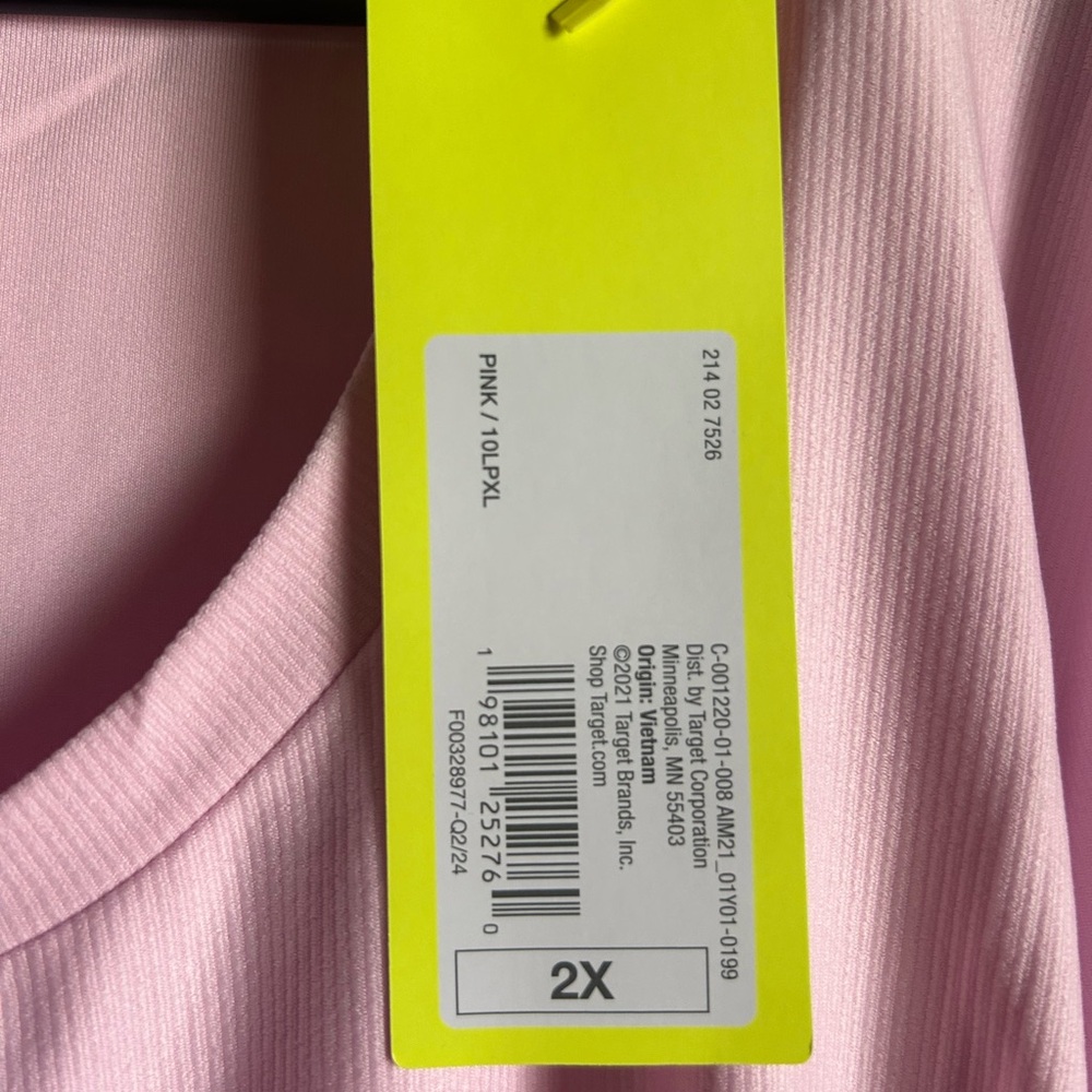 All In Motion Women's Size 2X Pink Active Top - Picture 6 of 11